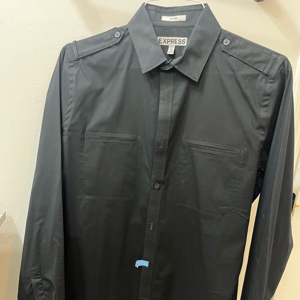 Black button up Express shirt, Medium